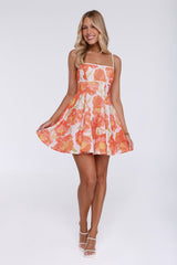 Darling Aesthetic Mini Dress Orange