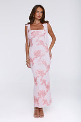 Dear Me From Me Mesh Maxi Dress Pink