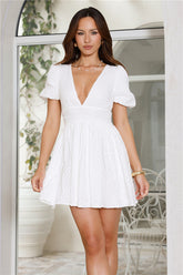 Vanilla Cream Mini Dress White