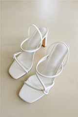 Party Abroad Heels White PU