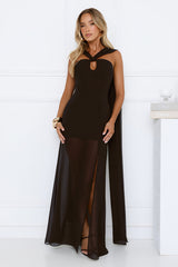 Dressed To Perfection Maxi Dress Black