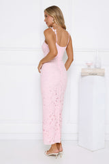 Daydreaming Light Embroidered Maxi Dress Pink