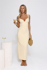 Imperial Glow Maxi Dress Yellow