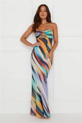 Velzy Strapless Dress Ainsley Print