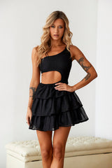 SUR BELLE Teacup Of Dreams Mini Dress Black