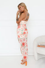 Gorgeous People Mesh Maxi Dress Orange